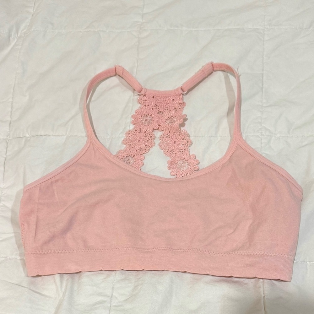 Laura Ashley Pink Lace Bra
